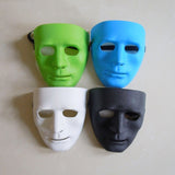 1PC 4Colors Cosplay Halloween Festival PVC White Mask Party Toys Unique Full Face Dance Costume Mask for Men Women for Gift