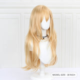 Angels of Death Ray Rachel Gardner Cosplay Wig for Women 80cm Long Straight Anime Costume Party Wig Hair Gold