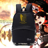 New Attack on titan backpack Attack on titan emblem logo Survey Legion backpacks freedom wings bags for anime fans scho NB010