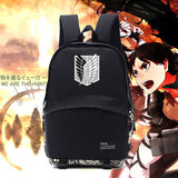 New Attack on titan backpack Attack on titan emblem logo Survey Legion backpacks freedom wings bags for anime fans scho NB010