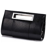 New Brand Women Leather Handbags Fashion Solid Alligator Design Day Clutches Bags for Lady Female Clutch Evening Party Bags