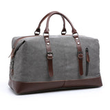 New Casual Canvas Leather Men Travel Bags Weekend Carry on Luggage Bags Men Duffel Bags Tote Duffel bag sac de voyage SW0027