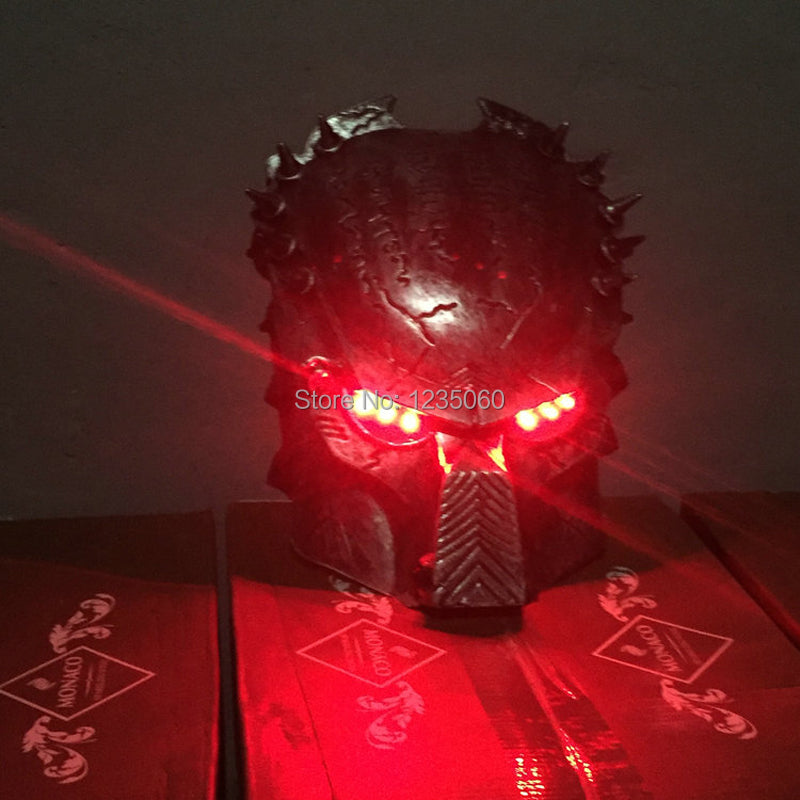Design Masquerade Party Masks Red Led Luminous Ghosts Halloween Mask Led Glowing DJ Cosplay Dance Wear