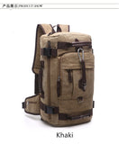 New Large Capacity Multifunctional Travel Backpack Man Canvas Rucksack Shoulder Mountaineering Bag