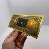 Litecoin 24K Gold Banknote Physical Commemorative LTC Crypto Coin collectable golden cards Digital currency creative gifts
