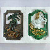 Longma Resin Crafts Modern Home Wall Art Decorations Lord Of The Rings The Prancing Pony And The Green Dragon Pub Signs Set