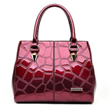 New Luxury Paten Leather Women Handbags Fashion Lady Shoulder Bags Girl Stone Pattern Crossbody Bag Famous Brand Female Handbag