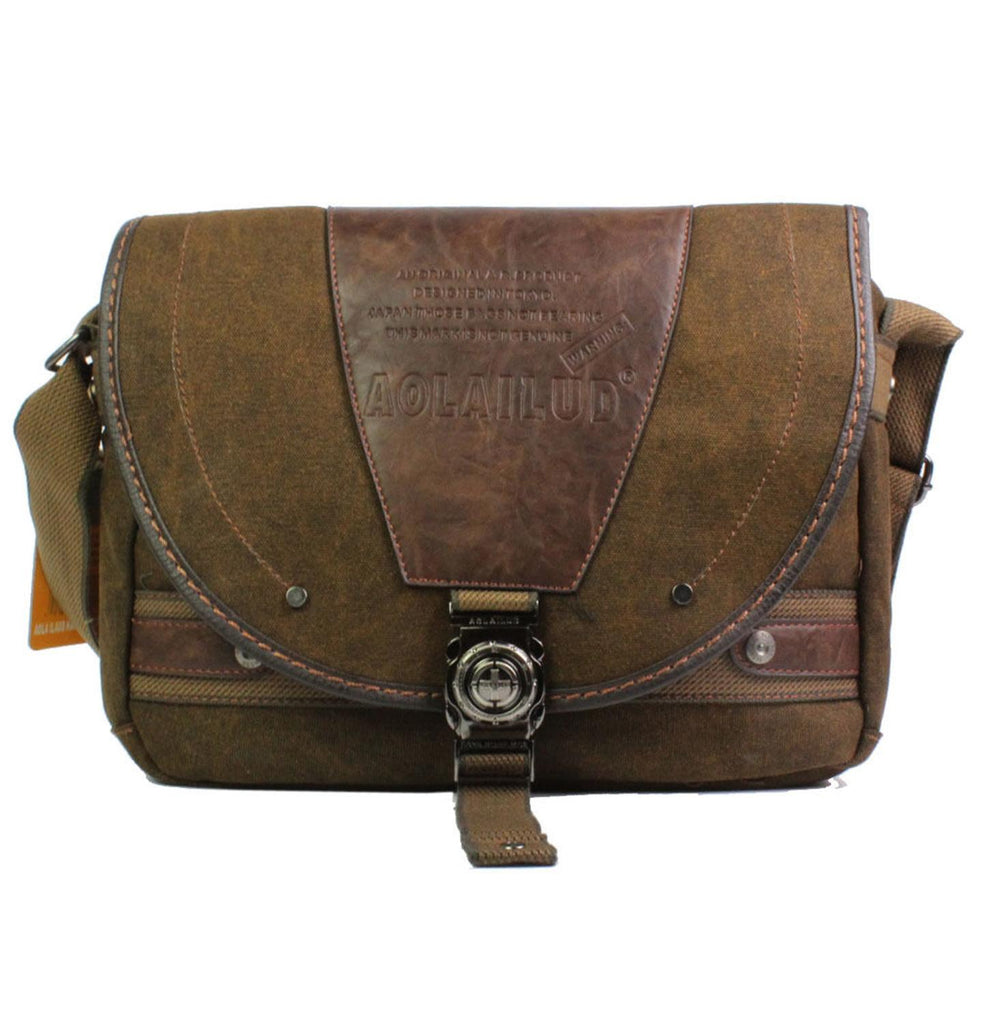 New Men's Canvas Travel Messenger Shoulder Bag Vintage Briefcase Laptop Bag