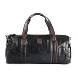 New PU Leather Men Barrel Round Tote Handbag Fashion For Male Cross Body Messenger Shoulder Bag Luggage Package Travel Bag