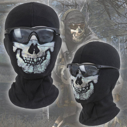 Winter Ghost Simon Riley Skull Balaclava Ski Hood Cycling Skateboard Warmer Full Face Ghost Mask Without Glasses