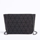 New Women Chain Shoulder Bag Luminous sac Bao Bag Fashion Geometry Messenger Bags Plain Folding Crossbody Bags Clutch bolso