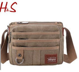 New retro leisure canvas bag Korean men shoulder Messenger bag trend of small satchel