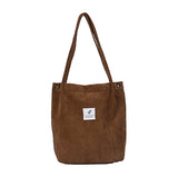 New winter female handbags corduroy for women Shoulder bucke bag corduroy shopping bag