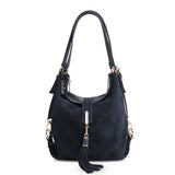 Women Real Spli Suede Leather Shoulder Bag Female Leisure Nubuck Casual Handbag Hobo Messenger Top-handle bags