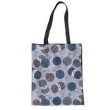 Women Handbags Shoulder Bag Girls Reusable Shopping Bag Starry Sky Top-handle Bags Sof Beach Tote Bolsas New