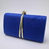 Suede Evening Clutch Bags and Party Clutches Evening Bags for Women Yellow Royal Blue Orange Red Purple