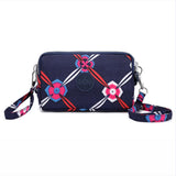 Nylon Casual Women's Shoulder Bag Multi-layer Design Large Capacity Female Messenger Bags Color Printing Ladies Travel Handbag