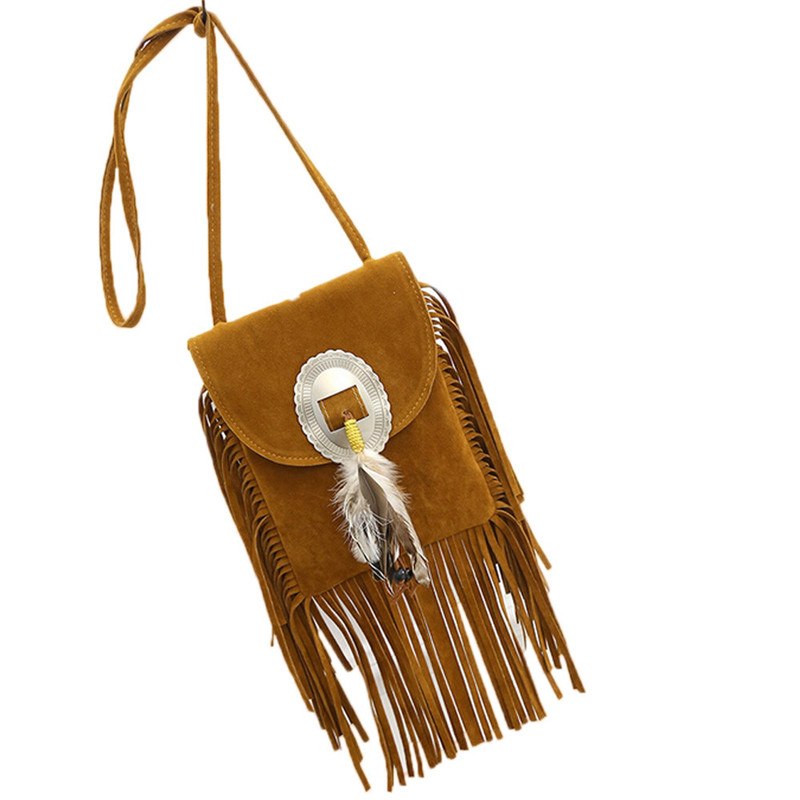 messenger bag women 2018 ho sale Feather decoration women shoulder bags high quality Suede phone bag Mar 27