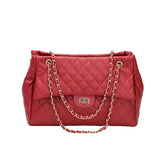Large Capacity Brand Quilting Shoulder Bag Women Designer Handbag Zipper Satchel Purse Crossbody Messenger Bag 8N09-08