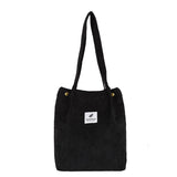 Original corduroy snap buckle canvas handbags large capacity literary college wind wild lady shoulder bag girls simple hand bag