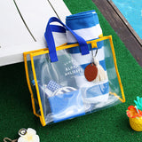 Women Clear Transparen Handbag Totes Shoulder Bag Large Capacity Jelly Bags For Ladies Beach Bag Female Summer Bohemian