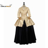 Outlander Claire Cosplay Costume Season 2 Claire 18th Century Scottish Dress Suit Medieval Noble Women Dress Gown Outfit
