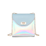 2018 Japan Woman Bag PVC Plating Color Mobile Package Small Female Concise Chain Fresh Literature Crossbody Bags