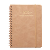 PU Leather 2022 Agenda Weekly Monthly Planner Organizer Daily Office Life Record School Supplies Notebook Improve Efficiency