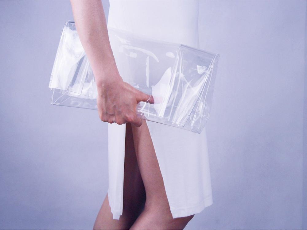PVC Shopping Handbags Bag Tote Shopper Handles Transparen Clear Transparen Large Capacity