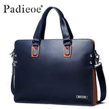 Ho Sale Luxury Genuine Leather Men Briefcase Fashion Business Men Shoulder Bags Deluxe Brand Male Briefcases