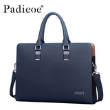 Luxury Genuine Cow Leather Men's Briefcase High Quality Business Men Shoulder Bags Fashion Casual Tote Briefcase