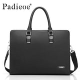 Luxury Genuine Cow Leather Men's Briefcase High Quality Business Men Shoulder Bags Fashion Casual Tote Briefcase