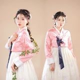 Palace Korean Traditional Costume for Women Elegant Luxury Hanbok Dress Princess Cosplay Anicent Retro Long Robe Wedding Party