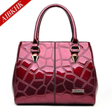 Paten Leather New Fashion High Quality Women Handbags Ladies Shoulder Bags Female Girl Stone European Famous Brand Luxury Bag