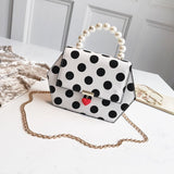 Pearl Handbag Fashion Wave Poin Lady Bags New High Quality Personality Shoulder Bag Casual Wild Temperamen Messenger Bag