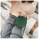 Personality small messenger bags for women korean style wild shoulder retro matte leather round bag ladies clutch crossbody sac