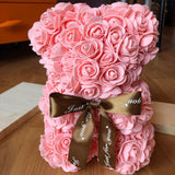 Polystyrene Styrofoam LEDFoam Bear Mold Artificial Flower Head Rose DIY Teddy Bear Bow Ribbons Wedding Birthday Party Gift Decor