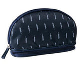 Portable Flamingo Cosmetic Bag Double Layer Travel MakeUp Pouch Bags Circular Make Up Bag Brush Organizer For Woman