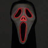 Portable Halloween Horror Mask Haunted House Bar Party Pretend Latex Mask Devil Skeleton Decorative Mask Glowing
