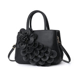 Pu Leather Luxury Women Tote Shoulder Bag High Quality Flower Handbags Female Designer Messenger Bag Beach Bag Women Summer 2018