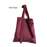 Pure Color Canvas Handbags Fashion Korean Style Portable Shoulder Bag Women's Shopping Accessories Supplies Products