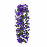 Purple Violet Artificial Flowers Wall Hanging Decor Basket Flower Orchid Silk Flower Vine Home Wedding Party Fall Decorations