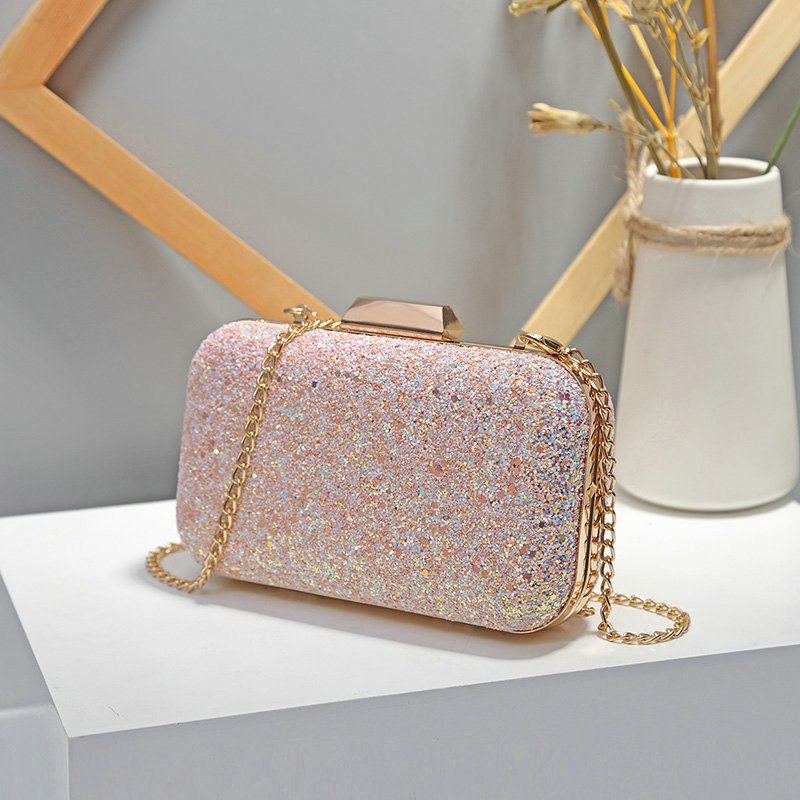 Women Evening Bag Luxury Blue/Pink Wedding Party Bag Diamond Rhinestone Clutches Crystal Bling Gold Clutch Bag Purses