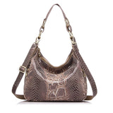 brand women handbag genuine leather tote bag female classic serpentine prints shoulder bags ladies handbags messenger bag