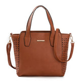 New Vintage Women Bags Designer Handbags PU Leather Shoulder Bags Crossbody Ladies Top-handle Bag Hollow ou Tote