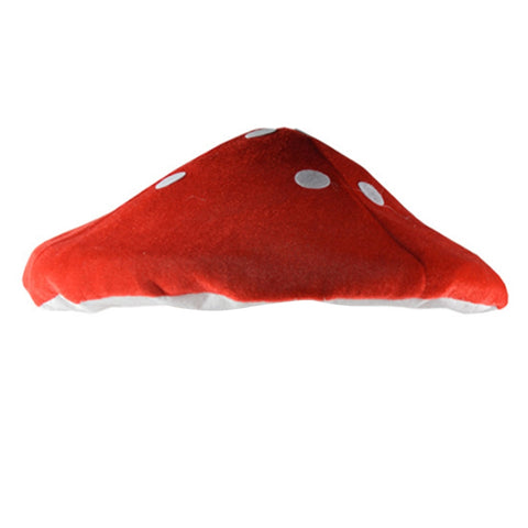 Red Mushroom Hat Toad Hat Mushroom Costume Party Funny Decoration Hat for Kids (White and Red)
