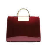 Red Paten Leather Handbags Shoulder Bag Satchel Handbag Saffiano Tote Bags Jelly Luxury Brand Famous Black Women Large Clutch