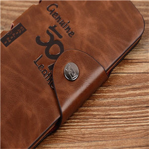 Retro Men's Walle Long Paragraph Leather Men Coin Purse Casual Antique Wallets Card Package Card Holder Wallets High Quality