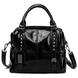Retro Oil Wax Leather Luxury Handbags Women Bags Designer Women Messenger Bags Summer Bag Woman Bags For Women 2018 Sac A Main