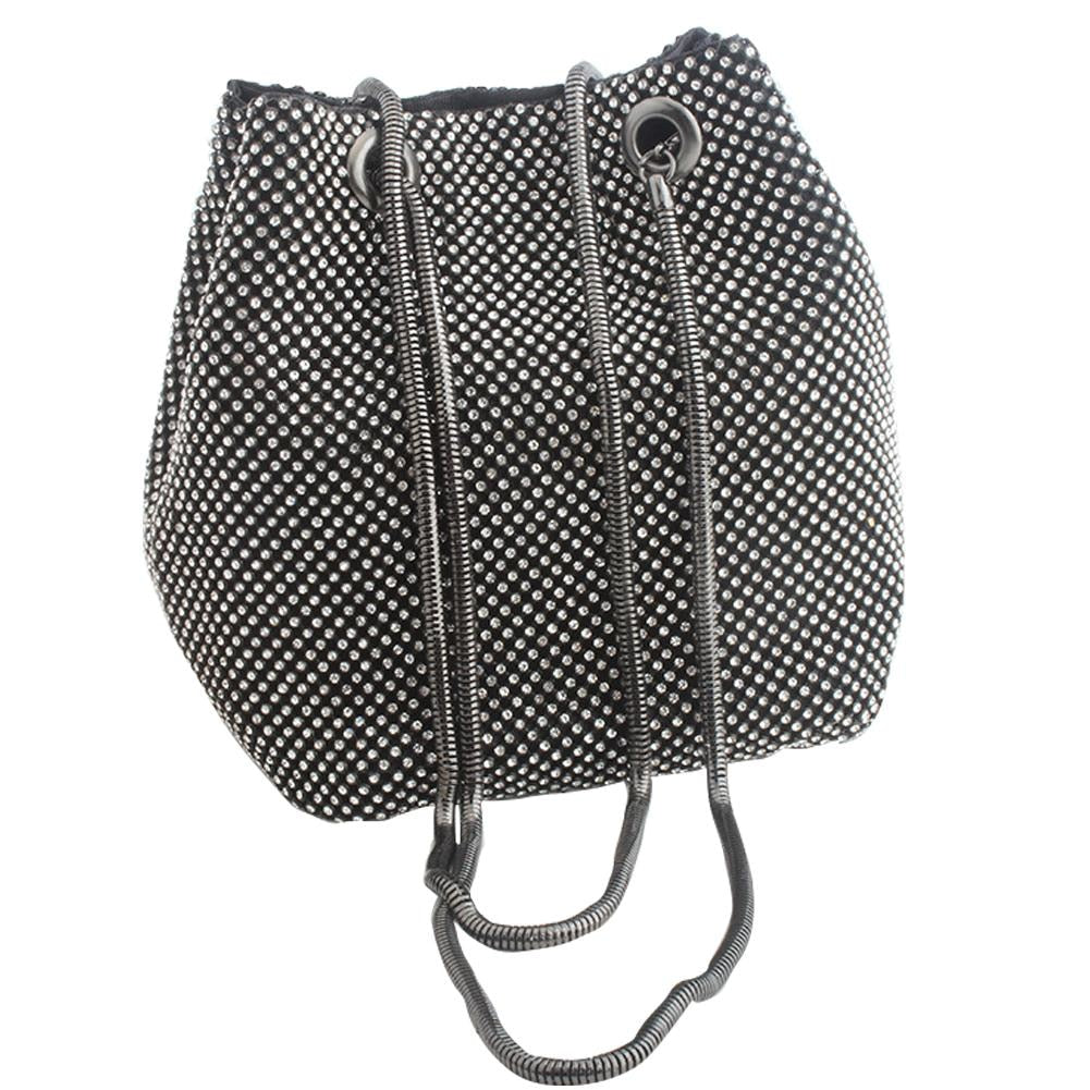 Rhinestone Inlaid Flash Bucke Clutch Bag For Evening Party Fashion Banque Fashion Shoulder Storage Totes Bags For Women Lady